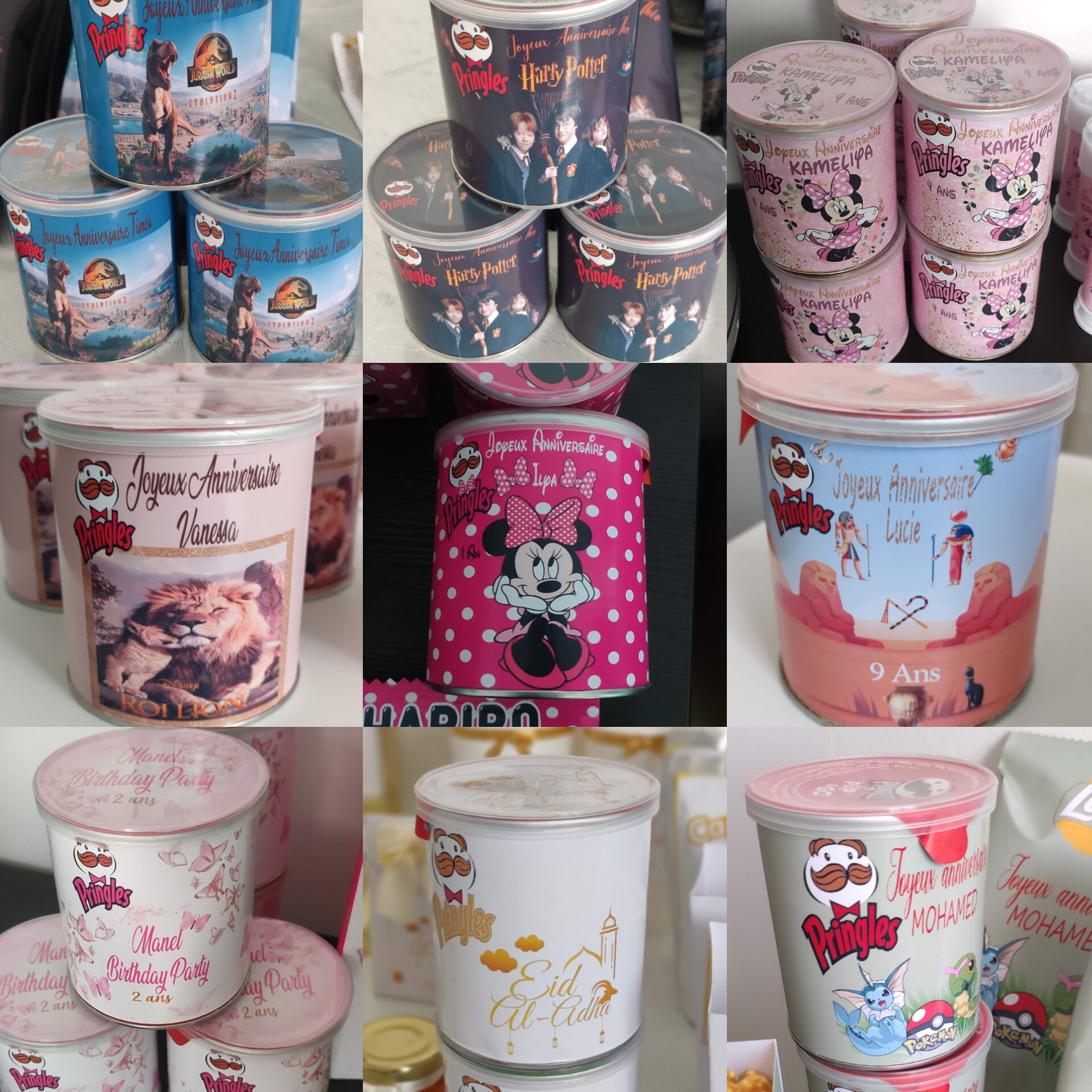 chips personnalisées